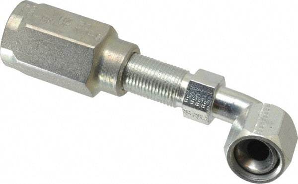 Parker - 3/4-16 Thread Hydraulic Hose Fitting - -8 Hose Size, 1/2" Hose Diam - Industrial Tool & Supply
