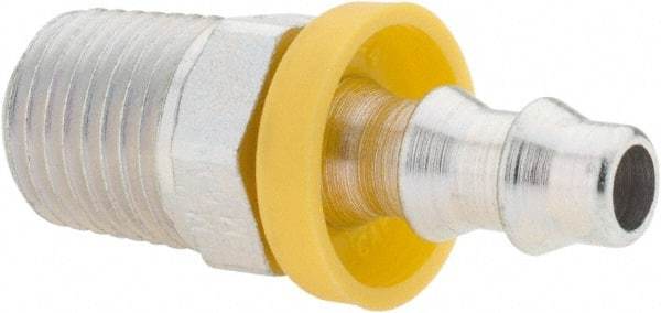 Parker - 1/4-18 Thread Hydraulic Hose Fitting - -4 Hose Size, 1/4" Hose Diam - Industrial Tool & Supply