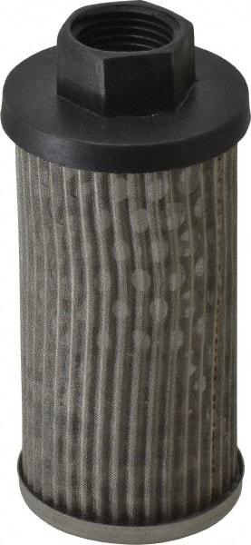 Parker - 15 LPM, 4 GPM, 2.67" Diam, Suction Strainer with Bypass - 1/2 Port NPT, 3.1" Long - Industrial Tool & Supply