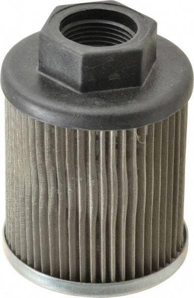 Parker - 25 LPM, 7 GPM, 2.67" Diam, Suction Strainer with Bypass - 3/4 Port NPT, 3.55" Long - Industrial Tool & Supply
