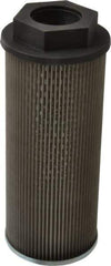 Parker - 130 LPM, 34 GPM, 4" Diam, Suction Strainer with Bypass - 1-1/2 Port NPT, 9.85" Long - Industrial Tool & Supply