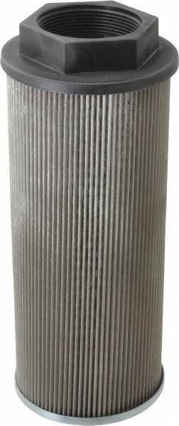 Parker - 180 LPM, 48 GPM, 4" Diam, Suction Strainer with Bypass - 2 Port NPT, 9.85" Long - Industrial Tool & Supply