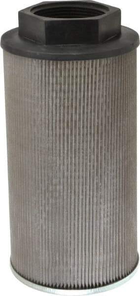 Parker - 350 LPM, 92 GPM, 150mm Diam, Suction Strainer with Bypass - 2-1/2 Port NPT, 10.1" Long - Industrial Tool & Supply