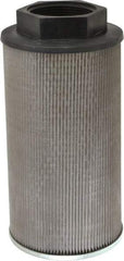 Parker - 350 LPM, 92 GPM, 150mm Diam, Suction Strainer with Bypass - 2-1/2 Port NPT, 10.1" Long - Industrial Tool & Supply