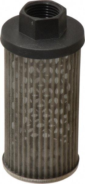 Parker - 15 LPM, 4 GPM, 1.81" Diam, Suction Strainer without Bypass - 1/2 Port NPT, 4.15" Long - Industrial Tool & Supply