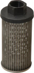 Parker - 15 LPM, 4 GPM, 1.81" Diam, Suction Strainer without Bypass - 1/2 Port NPT, 4.15" Long - Industrial Tool & Supply