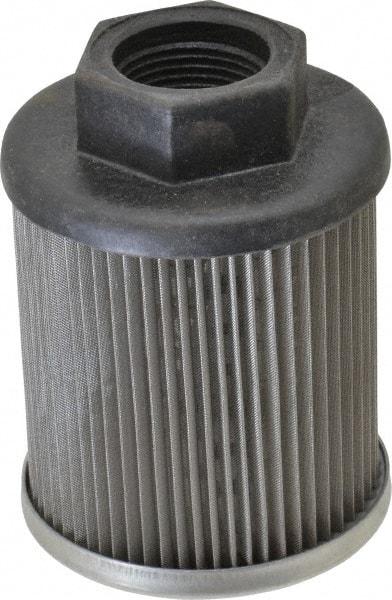 Parker - 25 LPM, 7 GPM, 2.52" Diam, Suction Strainer without Bypass - 3/4 Port NPT, 3.55" Long - Industrial Tool & Supply