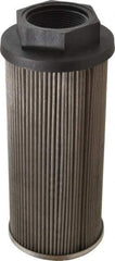Parker - 95 LPM, 25 GPM, 3.39" Diam, Suction Strainer without Bypass - 1-1/2 Port NPT, 5.51" Long - Industrial Tool & Supply
