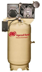 Ingersoll-Rand - 7.5 hp, 80 Gal Stationary Electric Vertical Air Compressor - Single Phase, 175 Max psi, 24 CFM, 230 Volt - Industrial Tool & Supply