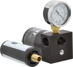 Gast - 6.8 CFM Open Flow Venturi Single Stage Vacuum Generator - 1/2 FPT Vacuum Port, 27 In/Hg Max Vacuum Pressure, 68 Max psi, 2.7 CFM Air Consumption & 8.21" Length x 3" Wide x 4.90" High - Industrial Tool & Supply