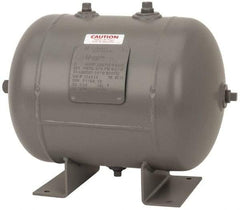 Made in USA - 7 Gallon, 200 Max psi Universal Horizontal Tank - 3/4" Inlet, 17" Tank Length x 12" Tank Diam - Industrial Tool & Supply