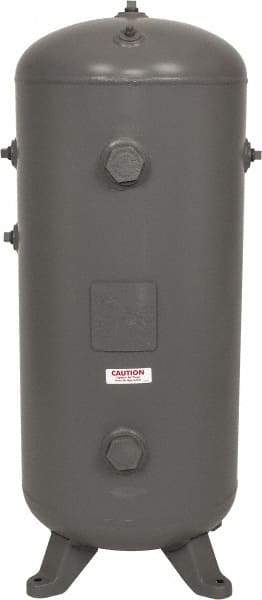 Made in USA - 30 Gallon, 200 Max psi Vertical Tank - 1-1/2" Inlet, 38" Tank Length x 16" Tank Diam - Industrial Tool & Supply