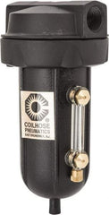 Coilhose Pneumatics - 3/8" Port, 5" High, FRL Filter with Aluminum Bowl & Automatic Drain - 250 Max psi, 250°F Max, 4 oz Bowl Capacity - Industrial Tool & Supply