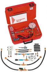 Value Collection - 4 Inch Long Hose, 0 to 100 psi, Deluxe Global Fuel Injection Pressure Test Set - Industrial Tool & Supply