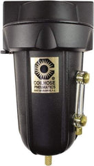 Coilhose Pneumatics - 1/4" Port Coalescing Filter - Aluminum Bowl, 0.1 Micron Rating, 5-5/8" High - Industrial Tool & Supply