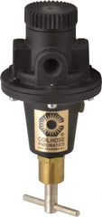 Coilhose Pneumatics - 1/4 NPT Port, 40 CFM, Cast Aluminum Tamper Proof Heavy-Duty T-Handle Regulator - 0 to 200 psi Range, 250 Max psi Supply Pressure, 1/4" Gauge Port Thread, 3" Wide x 5-1/2" High - Industrial Tool & Supply