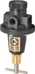 Coilhose Pneumatics - 3/8 NPT Port, 40 CFM, Cast Aluminum Tamper Proof Heavy-Duty T-Handle Regulator - 0 to 200 psi Range, 250 Max psi Supply Pressure, 1/4" Gauge Port Thread, 3" Wide x 5-1/2" High - Industrial Tool & Supply