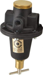 Coilhose Pneumatics - 1/2 NPT Port, 80 CFM, Cast Aluminum Tamper Proof Heavy-Duty T-Handle Regulator - 0 to 60 psi Range, 250 Max psi Supply Pressure, 1/4" Gauge Port Thread, 4" Wide x 7" High - Industrial Tool & Supply
