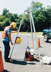 Gemtor - Confined Space Entry & Retrieval Systems Hoist Type: Tripod Hoist Base: Portable - Industrial Tool & Supply