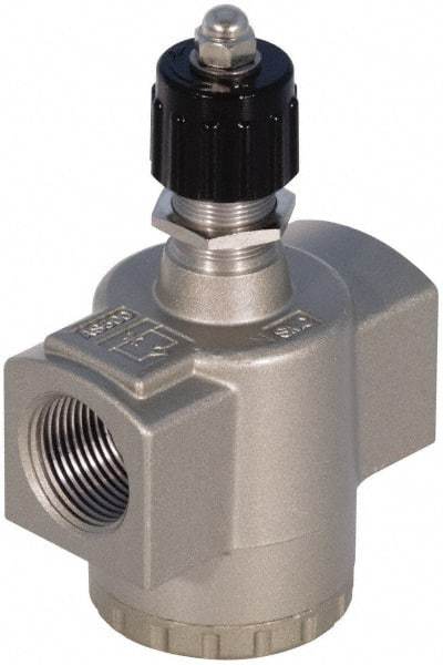 SMC PNEUMATICS - 2" Male NPT x 2" Female NPT Flow & Speed Control Valve - Inline Type - Industrial Tool & Supply