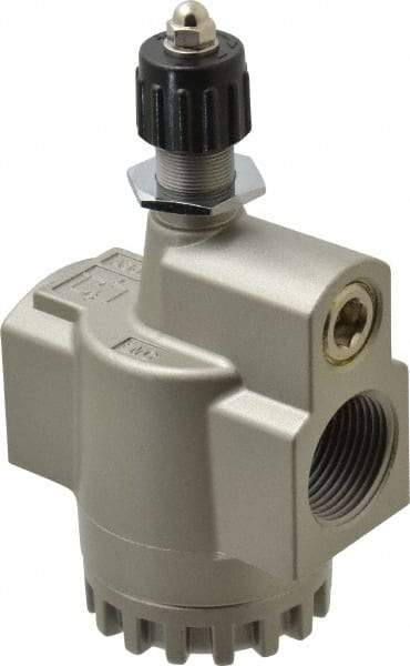SMC PNEUMATICS - 1" Male NPT x 1" Female NPT Flow & Speed Control Valve - Inline Type - Industrial Tool & Supply