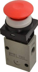 SMC PNEUMATICS - 1.00 CV Rate, 1/4" NPT Inlet Mechanical Valve - 2 Way, 2 Ports - Industrial Tool & Supply