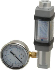 Hedland - 1/4" NPTF Port Compressed Air & Gas Flowmeter - 600 Max psi, 5 SCFM, Anodized Aluminum - Industrial Tool & Supply