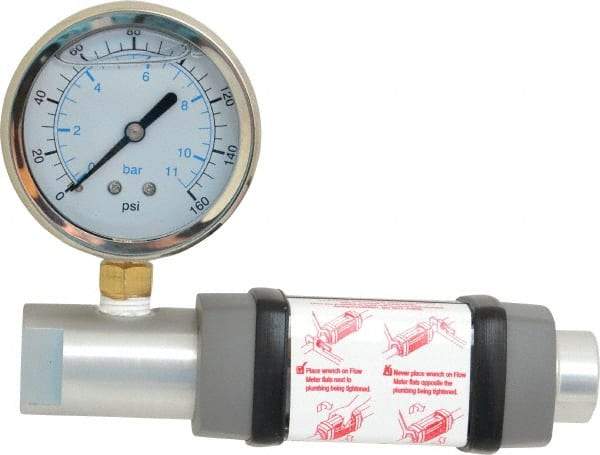 Hedland - 1/4" NPTF Port Compressed Air & Gas Flowmeter - 600 Max psi, 10 SCFM, Anodized Aluminum - Industrial Tool & Supply