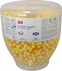 3M - One Touch Disposable Earplug Refill with 33 dB Earplugs - Yellow Earplugs, 500 Pairs - Industrial Tool & Supply