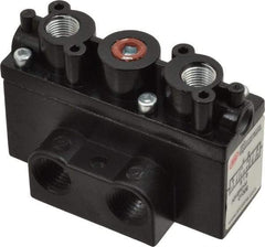 ARO/Ingersoll-Rand - 1/4" Inlet x 1/4" Outlet, Pilot Actuator, Pilot Return, 3 Position, Body Ported Solenoid Air Valve - 54 CFM, 1.5 CV, 4 Way, 150 psi, 2-15/16" Long x 1-15/16" Wide x 1-13/16" High, 0 to 180°F - Industrial Tool & Supply