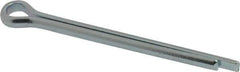 Value Collection - 1/4" Diam x 3" Long Extended Prong Cotter Pin - Grade 2, Zinc-Plated, Steel - Industrial Tool & Supply