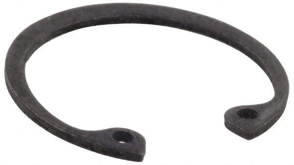 Value Collection - 1/4" Nominal, 0.015" Thick, Phosphate Finish, Spring Steel Snap Internal Retaining Ring - 0.02" Groove Width, 0.009" Groove Depth, 0.268" Groove Diam - Industrial Tool & Supply
