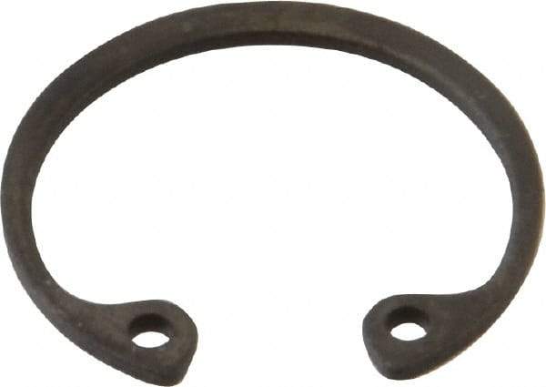 Value Collection - 13/16" Nominal, 0.042" Thick, Phosphate Finish, Spring Steel Snap Internal Retaining Ring - 0.046" Groove Width, 0.025" Groove Depth, 0.862" Groove Diam - Industrial Tool & Supply