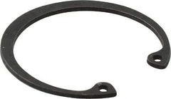 Value Collection - 1-1/4" Nominal, 0.05" Thick, Phosphate Finish, Spring Steel Snap Internal Retaining Ring - 0.056" Groove Width, 0.04" Groove Depth, 1.33" Groove Diam - Industrial Tool & Supply