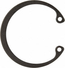Value Collection - 1-5/16" Nominal, 0.05" Thick, Phosphate Finish, Spring Steel Snap Internal Retaining Ring - 0.056" Groove Width, 0.042" Groove Depth, 1.396" Groove Diam - Industrial Tool & Supply