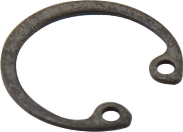 Value Collection - 5/16" Nominal, 0.015" Thick, Phosphate Finish, Spring Steel Snap Internal Retaining Ring - 0.02" Groove Width, 0.009" Groove Depth, 0.33" Groove Diam - Industrial Tool & Supply
