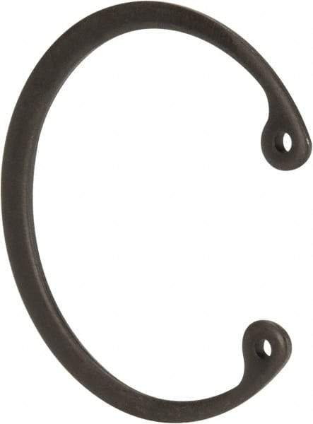 Value Collection - 1-5/8" Nominal, 0.062" Thick, Phosphate Finish, Spring Steel Snap Internal Retaining Ring - 0.068" Groove Width, 0.05" Groove Depth, 1.725" Groove Diam - Industrial Tool & Supply