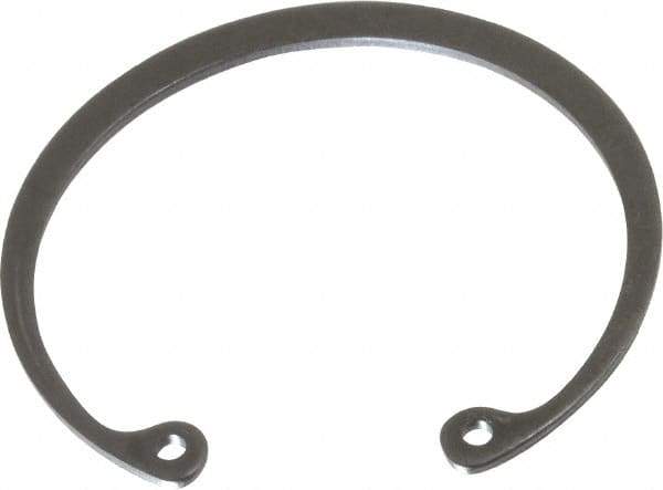 Value Collection - 2" Nominal, 0.062" Thick, Phosphate Finish, Spring Steel Snap Internal Retaining Ring - 0.068" Groove Width, 0.061" Groove Depth, 2.122" Groove Diam - Industrial Tool & Supply