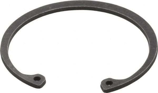 Value Collection - 2-1/16" Nominal, 0.078" Thick, Phosphate Finish, Spring Steel Snap Internal Retaining Ring - 0.086" Groove Width, 0.062" Groove Depth, 2.186" Groove Diam - Industrial Tool & Supply