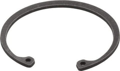 Value Collection - 2-1/16" Nominal, 0.078" Thick, Phosphate Finish, Spring Steel Snap Internal Retaining Ring - 0.086" Groove Width, 0.062" Groove Depth, 2.186" Groove Diam - Industrial Tool & Supply