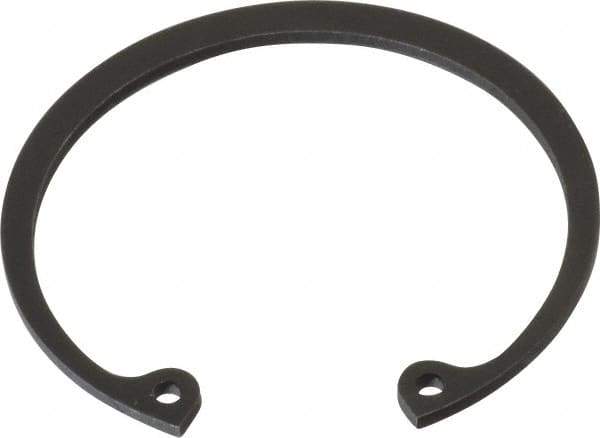 Value Collection - 2-1/8" Nominal, 0.078" Thick, Phosphate Finish, Spring Steel Snap Internal Retaining Ring - 0.086" Groove Width, 0.063" Groove Depth, 2.251" Groove Diam - Industrial Tool & Supply