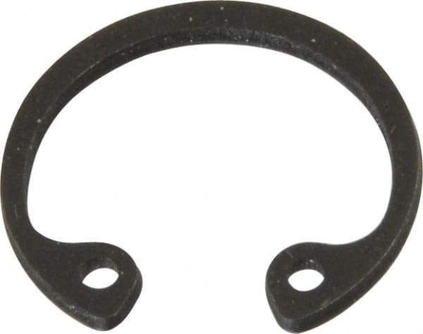 Value Collection - 1/2" Nominal, 0.035" Thick, Phosphate Finish, Spring Steel Snap Internal Retaining Ring - 0.039" Groove Width, 0.015" Groove Depth, 0.53" Groove Diam - Industrial Tool & Supply