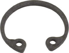 Value Collection - 9/16" Nominal, 0.035" Thick, Phosphate Finish, Spring Steel Snap Internal Retaining Ring - 0.039" Groove Width, 0.017" Groove Depth, 0.596" Groove Diam - Industrial Tool & Supply