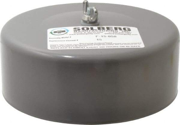 Made in USA - 1/2" Port, 4" High x 6" Wide, FRL Filter - 10 SCFM, 220°F Max - Industrial Tool & Supply
