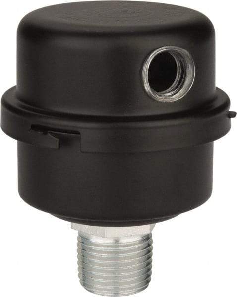 Made in USA - 1/2" Port, 2" High x 2" Wide, FRL Filter - 8 SCFM, 220°F Max - Industrial Tool & Supply