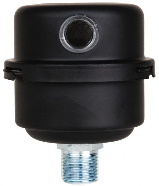 Made in USA - 1/2" Port, 3-15/16" High x 3-1/4" Wide Filter - Industrial Tool & Supply