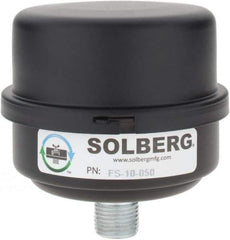 Made in USA - 1/2" Port, 4" High x 4" Wide, FRL Filter - 15 SCFM, 220°F Max - Industrial Tool & Supply