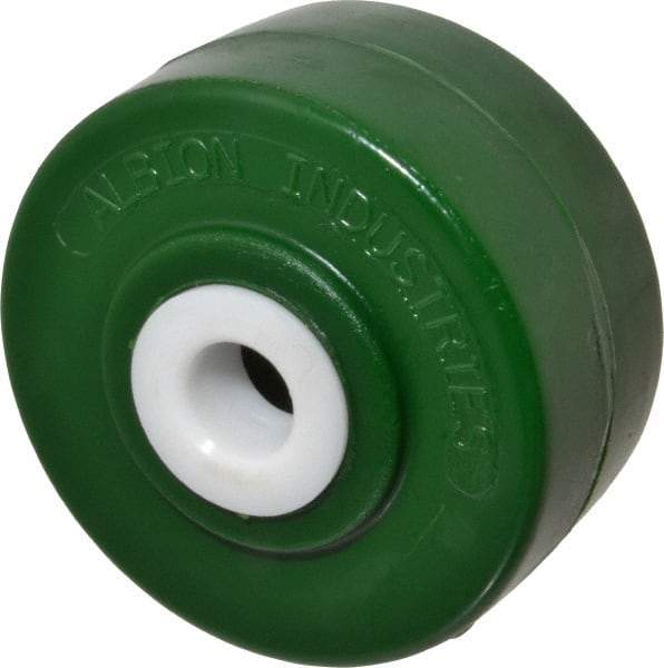 Albion - 4 Inch Diameter x 2 Inch Wide, Polyurethane Caster Wheel - 1,000 Lb. Capacity, 2-3/16 Inch Hub Length, 3/4 Inch Axle Diameter, Delrin Bearing - Industrial Tool & Supply