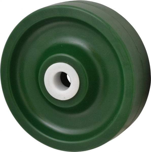 Albion - 6 Inch Diameter x 2 Inch Wide, Polyurethane Caster Wheel - 1,000 Lb. Capacity, 2-3/16 Inch Hub Length, 3/4 Inch Axle Diameter, Delrin Bearing - Industrial Tool & Supply