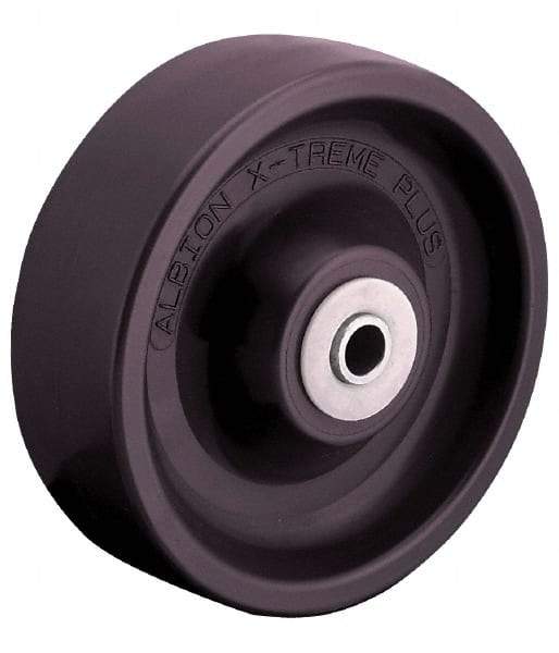 Albion - 4 Inch Diameter x 2 Inch Wide, Polyurethane Caster Wheel - 1,400 Lb. Capacity, 2-3/16 Inch Hub Length, 3/4 Inch Axle Diameter, Delrin Bearing - Industrial Tool & Supply